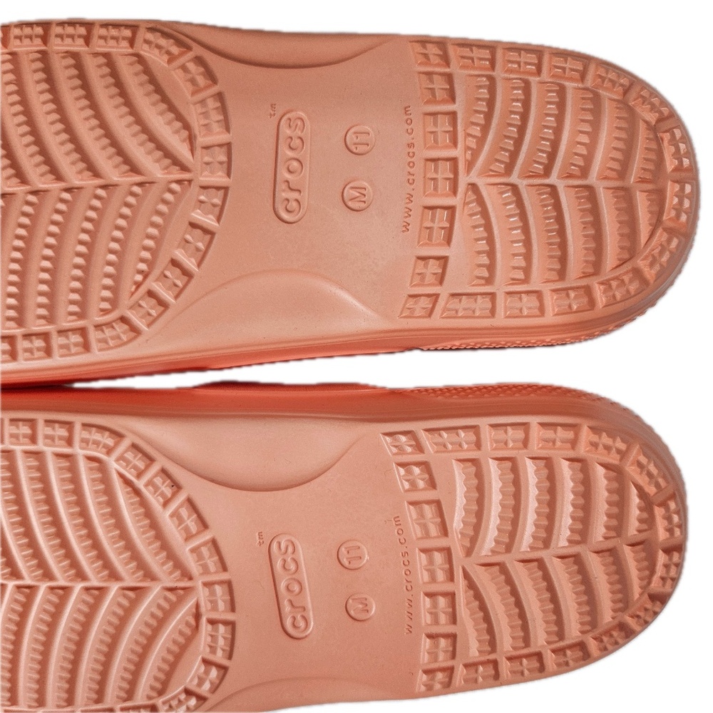 Crocs Classic Sandal Shoes Mens Size 9 Womens 11 Coral Two‎ Strap Slide Comfort - Picture 7 of 7